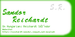 sandor reichardt business card